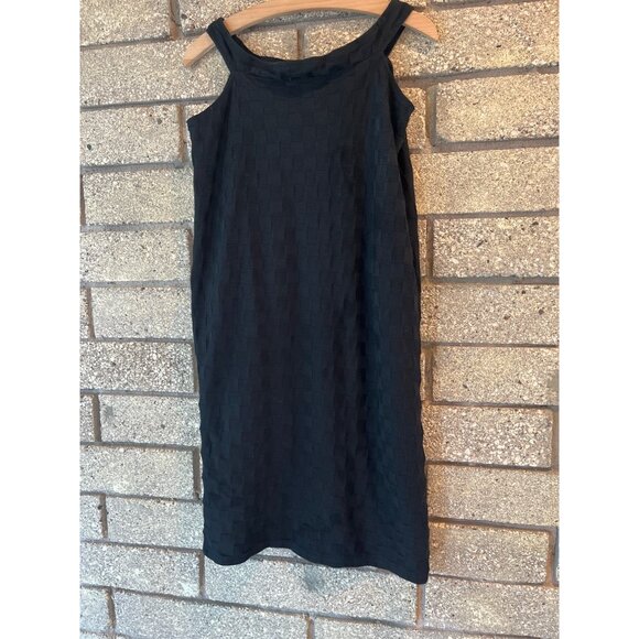 Urban Outfitters Black Textured Sleeveless Midi Dress M Womens Stylish Comfortab - Picture 4 of 8